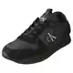 Calvin Klein Jeans Herren Runner Sneaker Sock Laceup Nylon-Leather Sportschuhe, Schwarz (Triple Black), 43