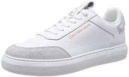 Herren Cupsole Sneaker Casual High/Low Freq Schuhe, Weiß (White/Oyster Mushroom/Firecracker), 40