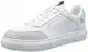 Calvin Klein Jeans Herren Cupsole Sneaker Casual High/Low Freq Schuhe, Weiß (White/Oyster Mushroom/Firecracker), 40