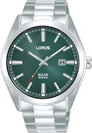 Lorus Herren-Uhr Solar Edelstahl mit Metallband RX331AX9