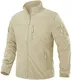 TACVASEN Herren Fleecejacke Military Fleece Army Jacket Warm Jacke Winter für Outdoor (M, Beige)