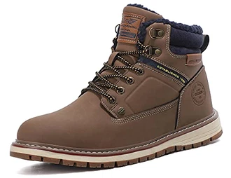 AX BOXING Winterschuhe Herren Warm Gefüttert Wanderstiefel Schneestiefel Trekkingschuhe