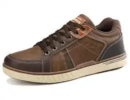 Sneaker Herren Freizeitschuh Schuhe Berufsschuhe Sportschuhe Outdoor Leichtgewicht Walkingschuhe Sneakers Größe 41-46 (B1 Braun, Größe_43)
