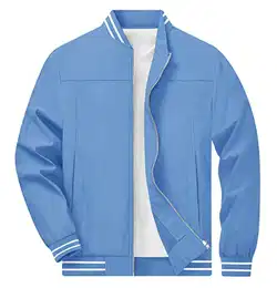 Herren Sportjacke Casual Jacket Frühlingsjacke Leicht Winddicht Übergangsjacke, Hellblau