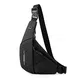LOCAL LION Brusttasche Herren Sling Bag Umhängetasche Herren Schultertasche Anti-Diebstahl Crossbody Tasche Herren Damen Bauchtasche wasserdicht schwarz