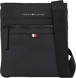 Herren Umhängetasche Essential PU Crossover Klein, Schwarz (Black), Einheitsgröße