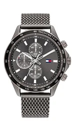 Multi Zifferblatt Quarz Uhr für Herren mit Rotguss Edelstahl-Mesh-Gliederarmband - 1792019