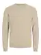 JACK & JONES Herren JJEBASIC Knit Crew Neck NOOS 12137190, Crockery, XS