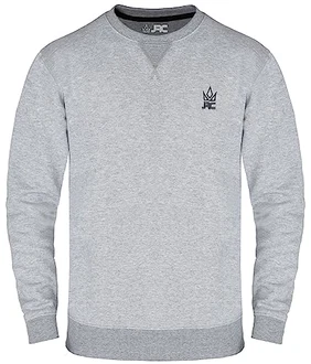 JRC Herren Fleece Sweatshirts und Pullover mit Rundhalsausschnitt Rundhals Langarmpullover für Sport und Arbeitskleidung