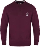 JRC Herren Fleece Sweatshirts und Pullover mit Rundhalsausschnitt Rundhals Langarmpullover für Sport und Arbeitskleidung Kastanienbraun