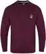 JRC Herren Fleece Sweatshirts und Pullover mit Rundhalsausschnitt, Rundhals Langarmpullover für Sport und Arbeitskleidung (Kastanienbraun, M)
