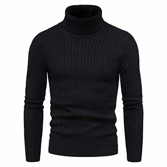 CELANDA Herren Strickpullover Warme Winter Rollkragenpullover Freizeit Slim Fit Basic Sweatshirt Longsleeve Pullover Solid für Männer