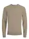 JACK & JONES Herren JJEBASIC Knit V-Neck 12137194, Crockery, M