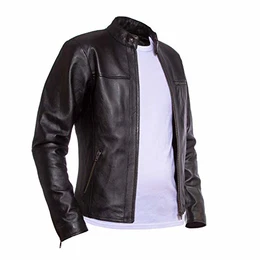 Vance Herren Echt Lederjacke aus 100% Lammleder