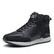 NORTIV8 Winterschuhe Herren Winterstiefel Warm Gefüttert Schneestiefel Kurzschaft Stiefeletten Arbeit Stiefel Winter Outdoor Trekking Wander Schuhe DUNKELBLAU SNSB221M-E Größe 43 (EUR)