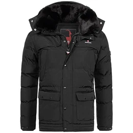 Achalm Herren Winter Jacke Belt Edition Schwarz Gr. M