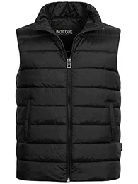 Herren Gibbon Steppweste mit Stehkragen Herrenweste Weste Markenweste Männer Black M