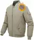 donhobo Herren Winter Jacke Bomberjacke Quilted Steppjacke Winddicht Gefüttert Herbst Winter Warm Gepolsterte Mäntel Outwear Khaki L