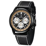 BENYAR Herrenuhr Chronograph Quarzwerk Blau/Schwarz