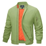 MAGCOMSEN Winterjacke Herren Fliegerjacke Classic Bomberjacke Hellgrün