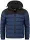 Indicode Herren Eberhardy Steppjacke in Daunenjacken-Optik   Winterjacke Übergangsjacke Navy M