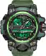 findtime Militär Große Armbanduhr Herren Uhren Analog Digitaluhr 5 ATM wasserdichte Outdoor Taktische Sportuhr mit Wecker Datum 12/24H LED Stoppuhr für Männer Jungen Silikonband