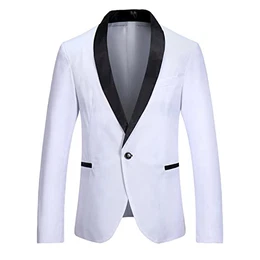 Anzugjacke Herren Slim Fit Sakko Modern Blazer Leisure Suit AnzüGe & Sakkos FüR Jungen Sakko Herren Schwarz Sakko Herren Sportlich für Business Hochzeit Freizeit