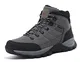 ARRIGO BELLO Winterschuhe Herren Winterstiefel Wanderstiefel Trekking Stiefel Gefüttert Warm Rutschfeste Boot Größe 41-46(B-Grau, Größe 43)
