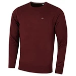 Calvin Klein Herren mit Rundhalsausschnitt Sweater Burgunderrot