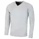 Calvin Klein Herren V-Ausschnitt Soft Cotton Pullover - Light Blau Marl - M