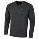 Calvin Klein Herren V-Ausschnitt Soft Cotton Pullover - Charcoal - S