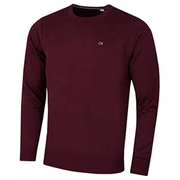 Herren Baumwolle Sweater - French Burgundy - M