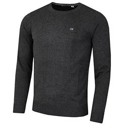 Calvin Klein Herren mit Rundhalsausschnitt Sweater Charcoal