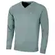Calvin Klein Herren V-Ausschnitt Soft Cotton Pullover - Sage - M