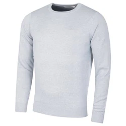 Calvin Klein Herren mit Rundhalsausschnitt Sweater Light Blau Marl