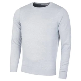 Herren Baumwolle Sweater - Light Blau Marl - M
