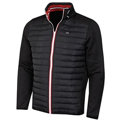 Calvin Klein Herren Hybrid Jacke Schwarz/Rot