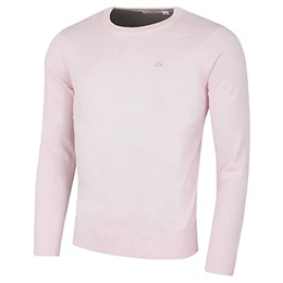 Herren Baumwolle Sweater - Rosa - M