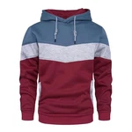 KENAIJING Herren Hoodie Sweatshirt Jacken Unisex Pullover Langarm Kapuzenpullover Dunkelrot