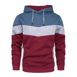 Herren Hoodie, Herren Sweatshirt Jacken Unisex Pullover Long Sleeve Kapuzenpullover(Dunkelrot, M)