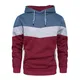 KENAIJING Herren Hoodie, Herren Sweatshirt Jacken Unisex Pullover Long Sleeve Kapuzenpullover(Dunkelrot, M)
