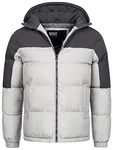Indicode Herren Danix Winterjacke mit Kapuze Lt Grey