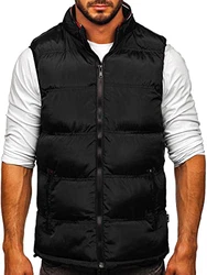 BOLF Herren Weste mit Kapuze Style J.Style MY88 [4D4] Schwarz (1U1)