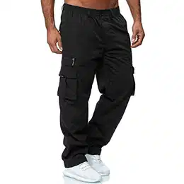 Cargohose Herren Baggy Freizeithose Herren Mit Seitentaschen Hosen Herren Relaxed Fit Wanderhose Herren Braun Outdoor Hosen Herren Jogginghose Mit Knopfleiste Cargohose Herren Weites Bein