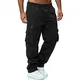 SOOUICKER Cargohose Herren Baggy Freizeithose Herren Mit Seitentaschen Hosen Herren Relaxed Fit Wanderhose Herren Braun Outdoor Hosen Herren Jogginghose Mit Knopfleiste Cargohose Herren Weites Bein