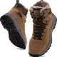 JACKSHIBO Winterschuhe Herren Winterstiefel damen mit Warm Gefüttert Wasserdicht Schneeschuhe Rutschfest Wanderschuhe Trekkingschuhe Winter Outdoor Schneestiefel Winterboot Braun 41-EU