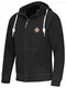FALKENSTEJN stylischer Kapuzenpullover Sweatjacke Sweatshirt mit Logolederpatch Hoodie Pullover mit 2 seitlichen Taschen (Charcoal-Mix, M)