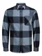 JACK & JONES Herren Freizeit Hemd JOROWEN Check Comfort Fit XS S M L XL XXL, Größe:M, Farbe:Navy Blazer 12215467