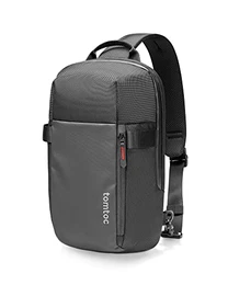 14-Zoll Kompakt Sling Bag, Minimalistisch Umhängetasche Schultertasche Crossbody Rucksack für 14 MacBook Pro M2/M1 A2779 A2442, Wasserresistent, Leicht Tagesrucksack Daypack für Reisen, Arbeit