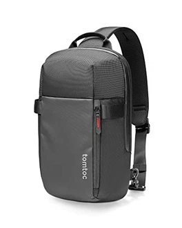 tomtoc Kompakt Sling Bag Grau/Schwarz